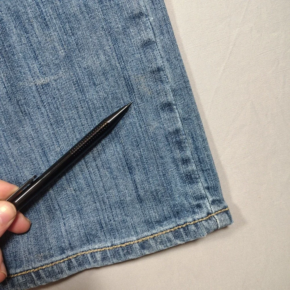Rock & Roll Denim Bootcut Men 38x34 Blue Relaxed Double Barrel Stretch Denim